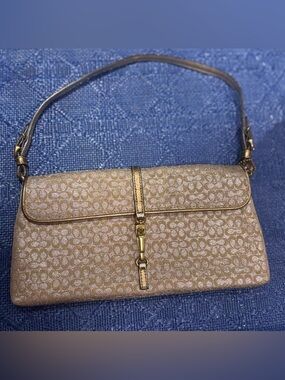 Coach Vintage Hamptons collection gold metallic bag